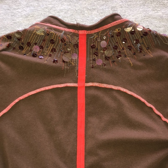 A Common Thread Sequined Wrap Around Top - Picture 8 of 10